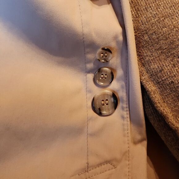 London Fog Vintage Maincoats Insulated Lined Hidden Buttons Trench Coat, 40R Tan - Picture 7 of 10